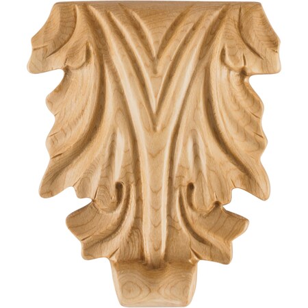 Hardware Resources 3-5/8 Wx3/4Dx4-1/4H Maple Acanthus Applique APL-13-MP